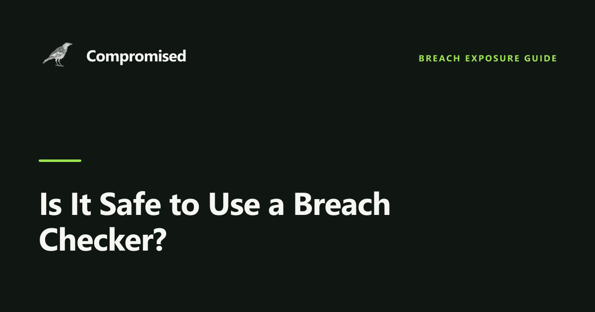 Is It Safe to Use a Breach Checker?